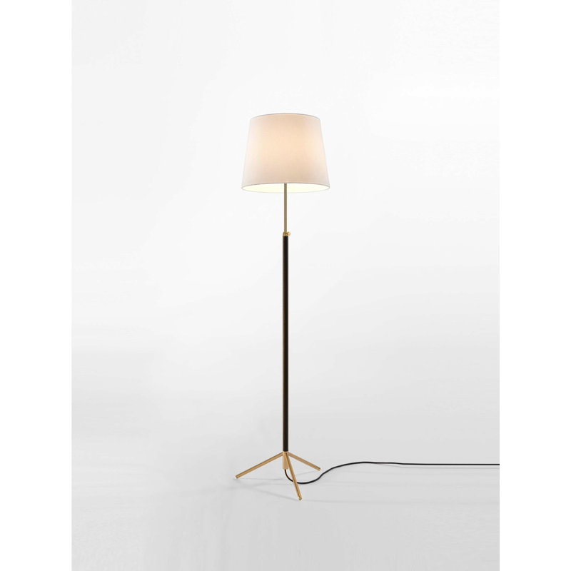 47.2" Floor Lamp, Polished Brass