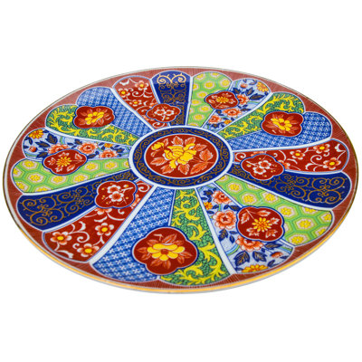 Assiette décorative en porcelaine faite à la main