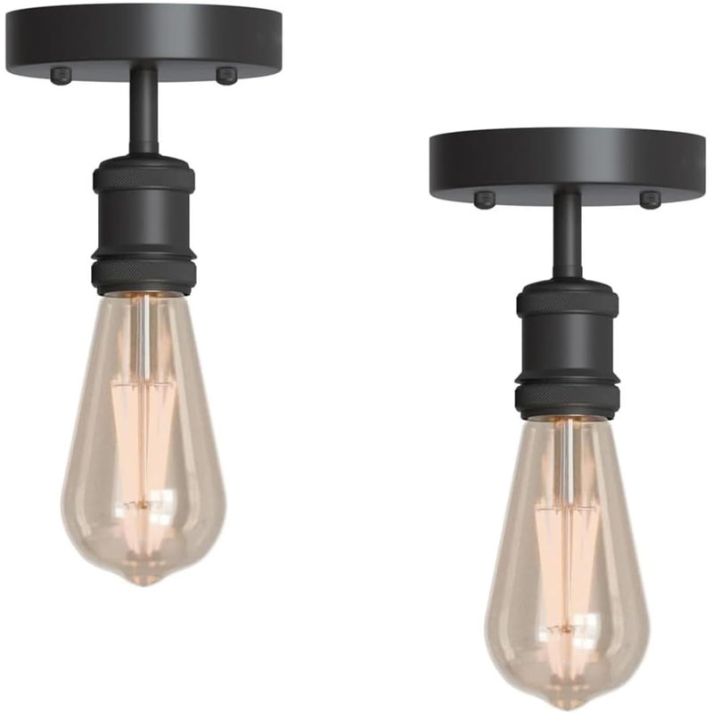 Semi Flush Mount, Black
