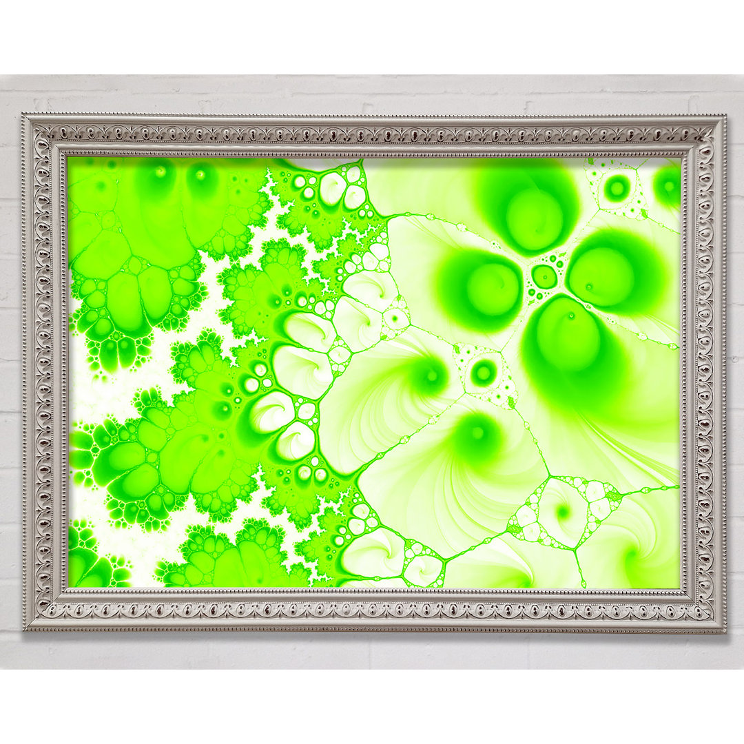 Hydrolysis Dream Lime Green - Einzelner Bilderrahmen Kunstdrucke