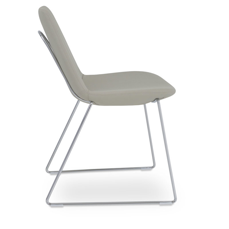 Berlin Handle Back Wire Side Chair, Light Gray
