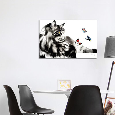 Let's Play Cat II by Soo Beng Lim - Wrapped Canvas Gallery-Wrapped Canvas Giclée