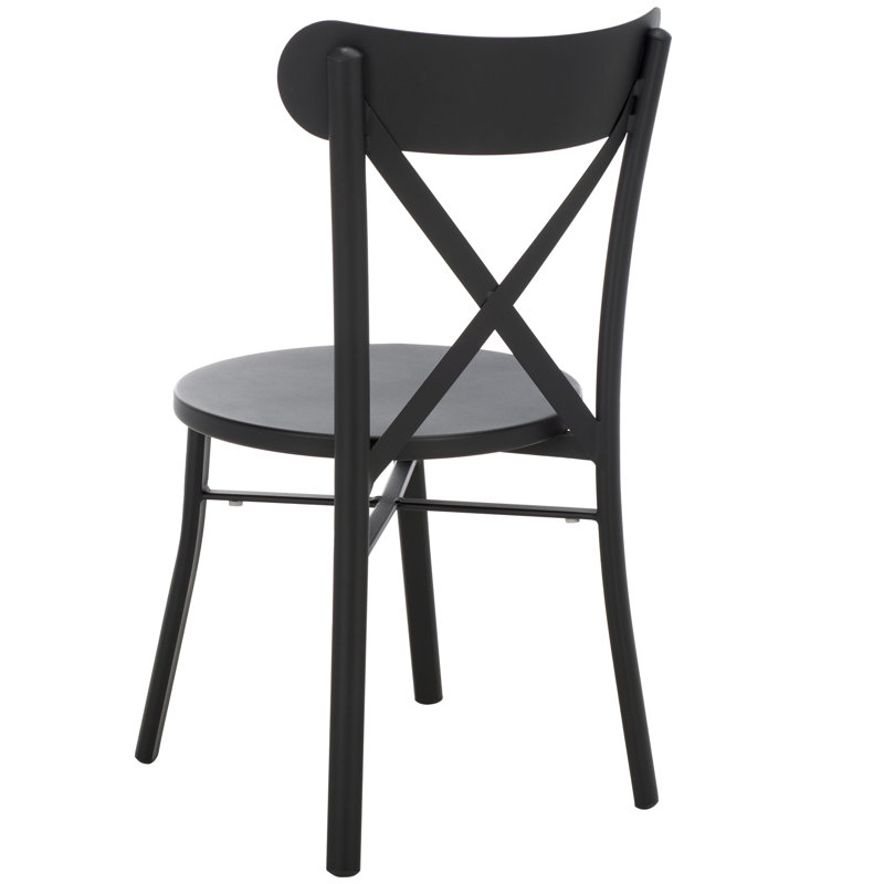 Outdoor Dining Side Chair, Black