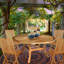 Forsberg Outdoor Round Teak Dining Table