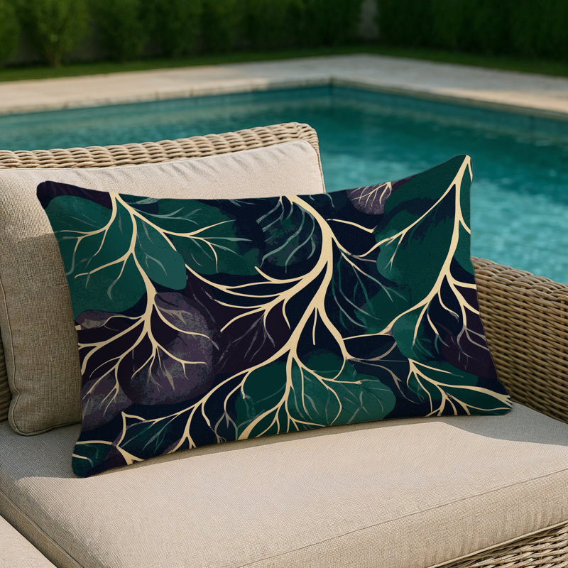 Moonlit Grove Indoor And Outdoor Throw Pillow, Rectangle 14"H x 20"W