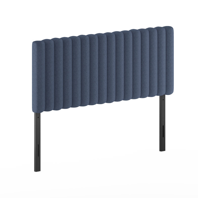 Karp Upholstered Headboard, Blue, Full / Double