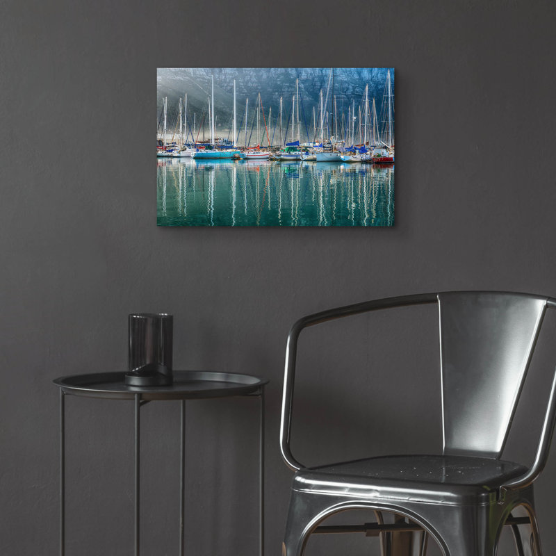 "Hout Bay Harbor, Hout Bay, Afrique du Sud" par Richard Silver, H 16 po x l 24 po x P 0,2 po