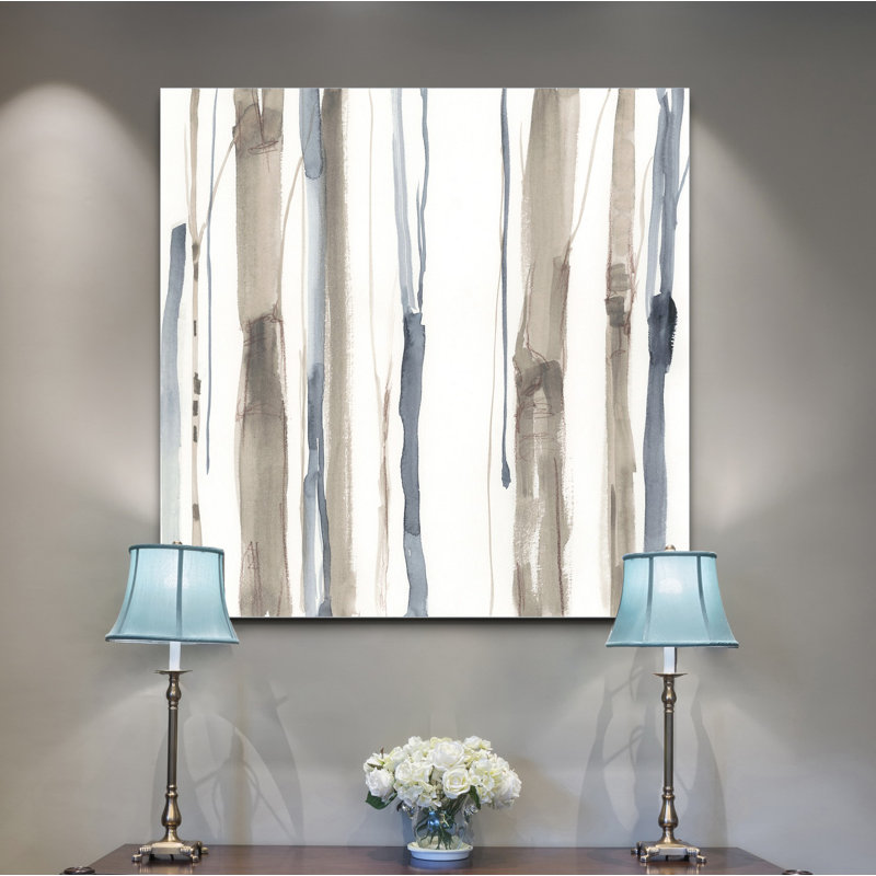 « duo tone trees », peinture, H 16 po x l 16 po x P 1,5 po, Toile tendue