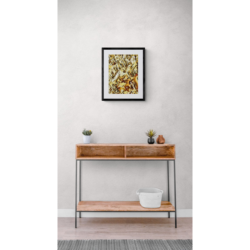 Golden Dahlia III Print by Tanna Gx, 21.25" H x 17.25" W x 0.875" D