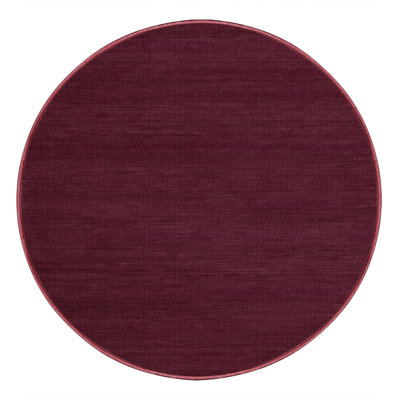 Tapis rouge uni lavable à la machine