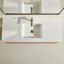 Meuble-lavabo mural simple 48 po avec lavabo en céramique