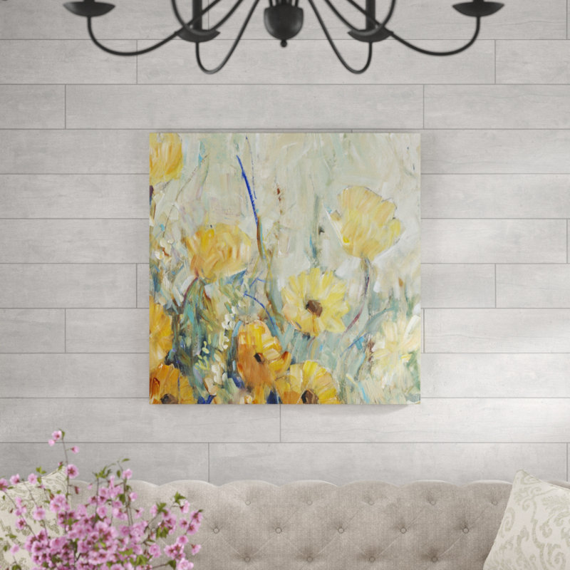 Floral Expression I by Timothy O' Toole - Painting, 76cm H x 76cm W, Wrapped Canvas