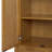 Modern Boho Solid Wood Linen Cabinet Storage with Drawers, Rattan Inlay Doors & Adjustable Shelves-118226013