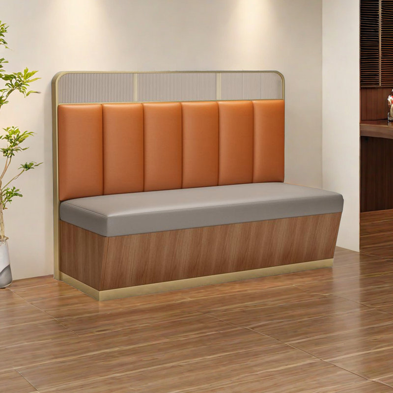 Banc rembourré en similicuir Light Luxury Fashion