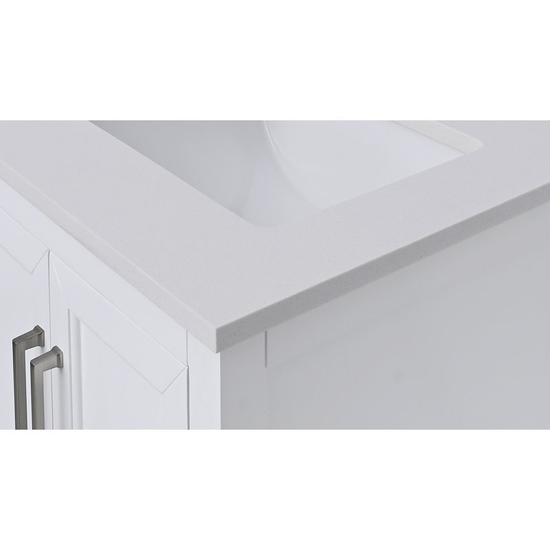 Lotte 73'' W Double Vanity Top, Everest White