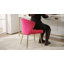 Fauteuil d'appoint moderne en velours avec dossier capitonné Euclid H 29 po-764843822