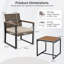 3-Piece PE Wicker Patio Furniture Set Outdoor Bistro Set