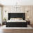 Deep Tufted Headboard Upholstered Wingback Bed-1104464853-1104464875