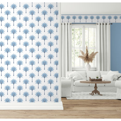 Papier peint auto-adhésif Harry & Grace Blue Lake Montgomery