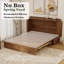 Armoire lit escamotable en bois massif - Grand lit, peu encombrant, design moderne, chêne rétro-827096803