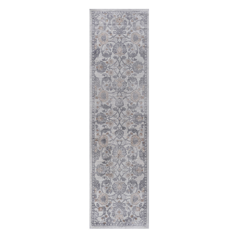 Naar Marfi Area Rugs, Sand/Ivory/Oriental Accent Power Loom Machine -Crafted Rug, Runner 2'2" x 8'