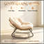 Fauteuil à bascule berçant, conception surdimensionnée avec coussin, mobilier d'extérieur pour la cour, le patio et le jardin-2082467348
