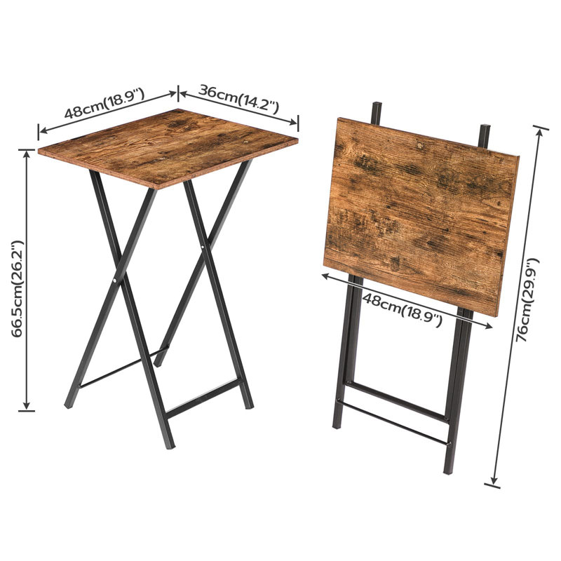 Anaid Cross Legs Side Table Set