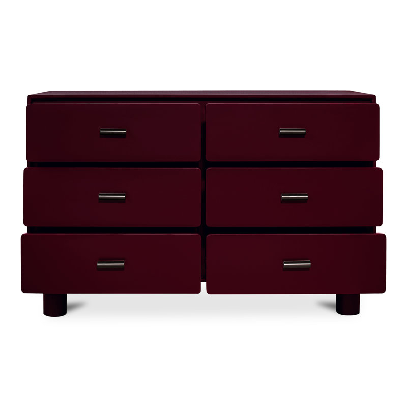 Jolene 6 - Drawer Solid Wood Dresser