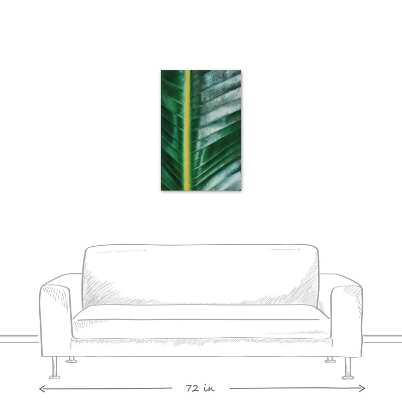 « palm leaf closes », reproduction de photo sur toile