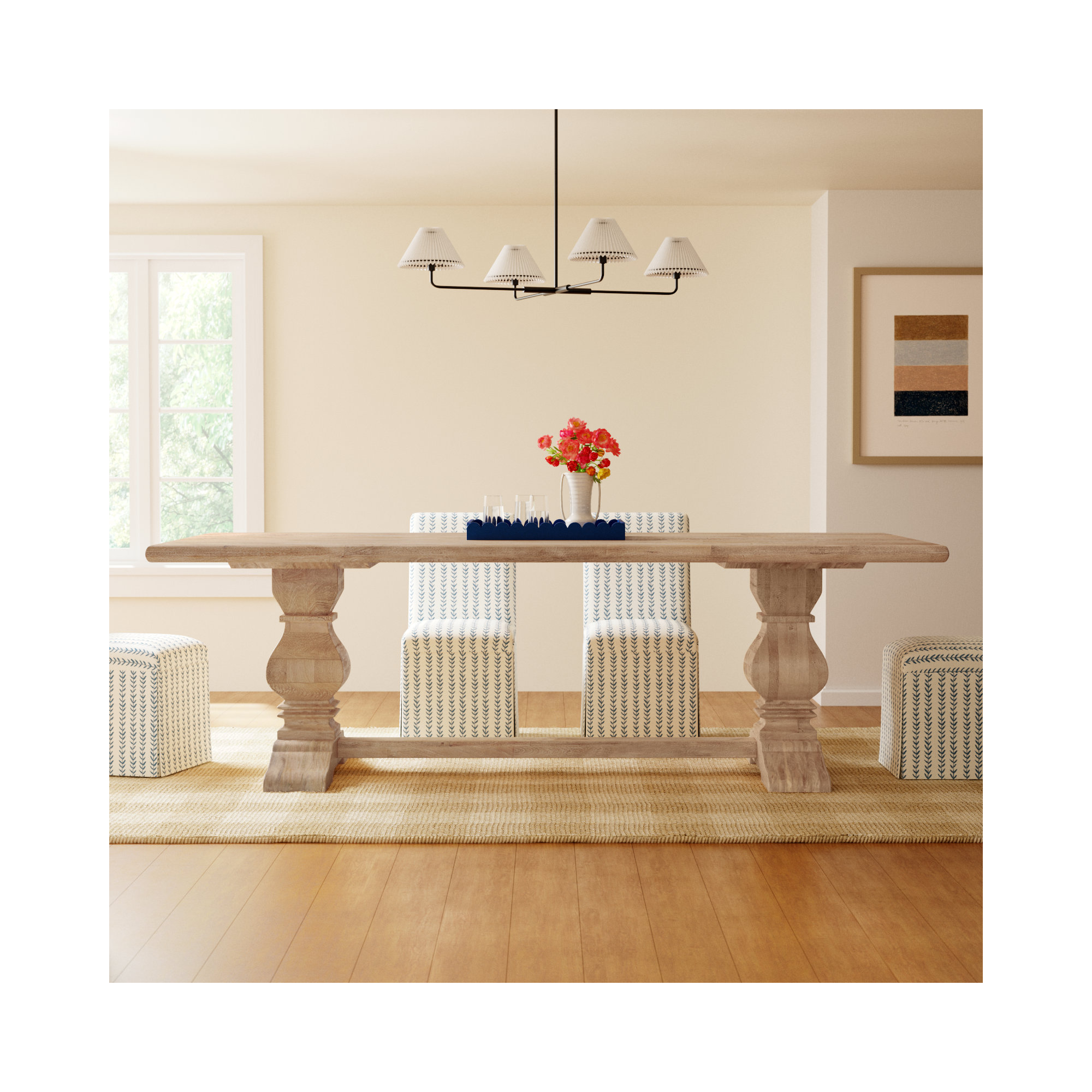 Lyons Dining Table, 42" W x 108" L