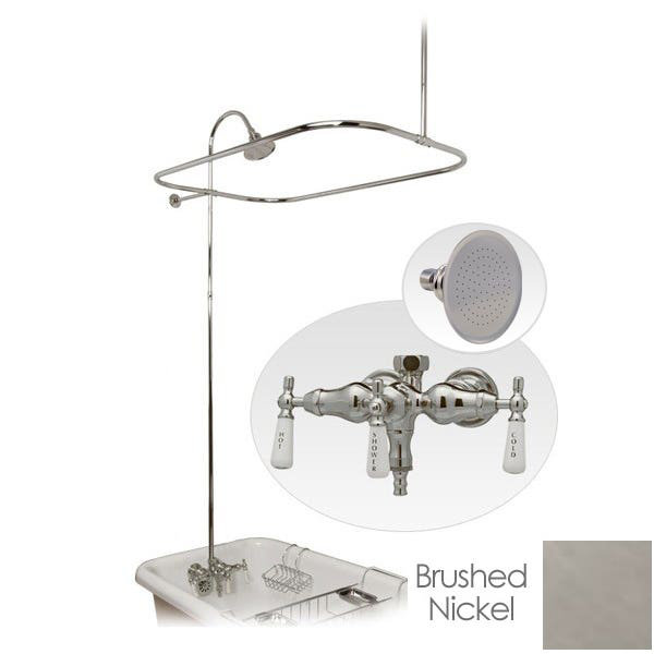 Complete Shower System with Rough in-Valve, Brushed Nickel