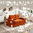 Double Fold-Out Sofa Bed – Compression-Molded Foam, Includes Pillows-126552650