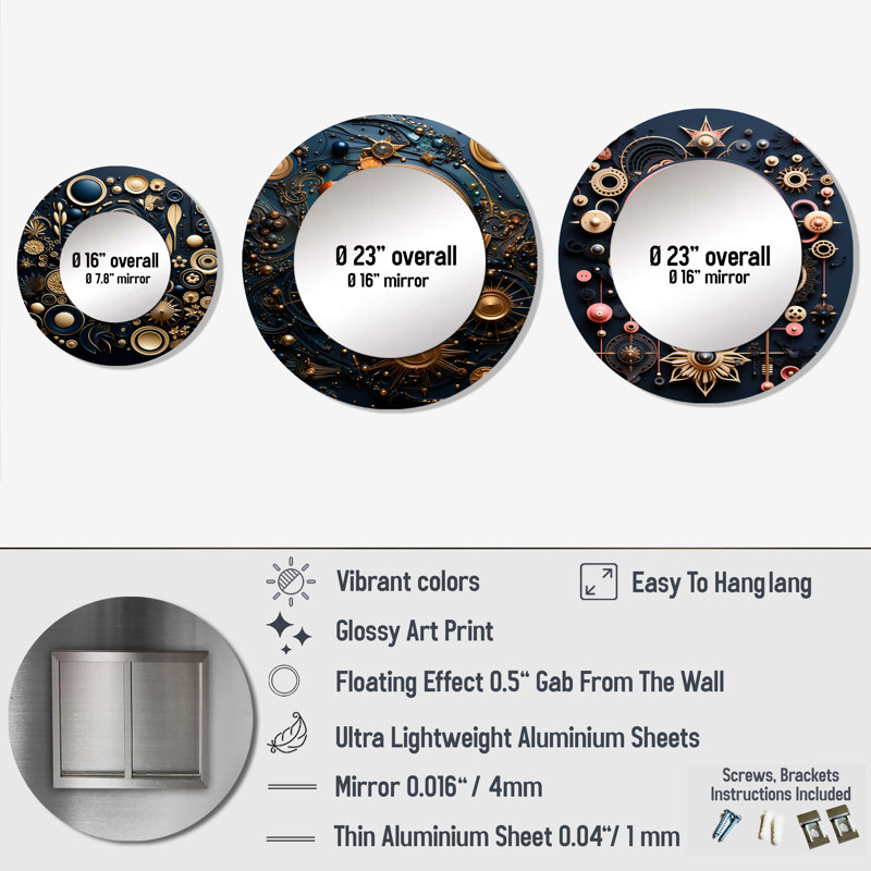 Lorens Round Wall Mirror