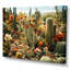 «Broaderick Coral Green Cactus Field I» sur toile-841832099-841830812