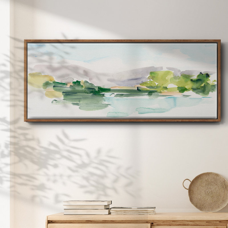 Tangerine Sunset II- Framed Canvas