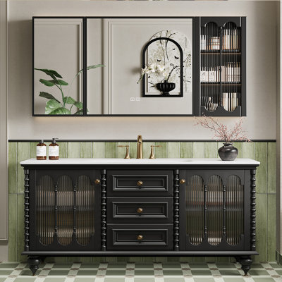 Retro Luxury Style Bathroom Cabinet