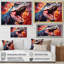 Popart TRex dinosaur II - dinosaure, art mural-2111945968-2111945975