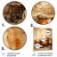 «Brown Music Drums», rythmique Revicat IV - musique, art mural en métal-1609555714