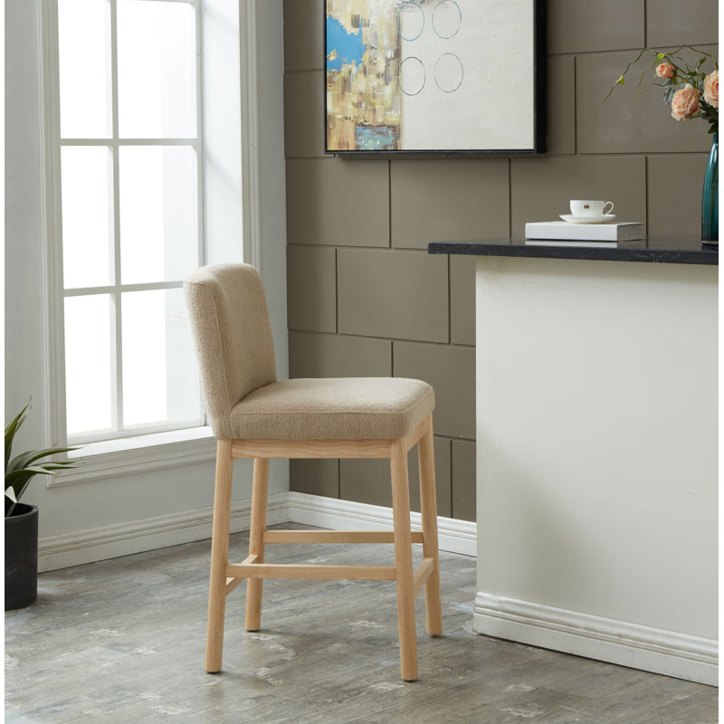 Connie Boucle Counter Stool, Oatmeal