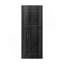 Porte de grange moderne en bois noire à 2 panneaux 30 po x 96 po avec quincaillerie Modern