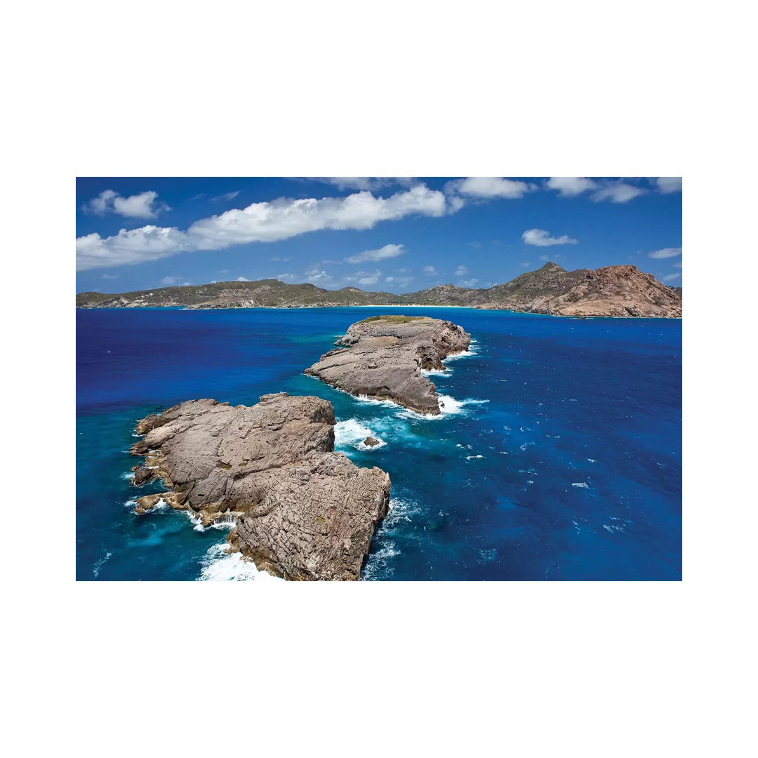 Islands At Saint Barthélemy, Caribbean Sea - Wrapped Canvas Print