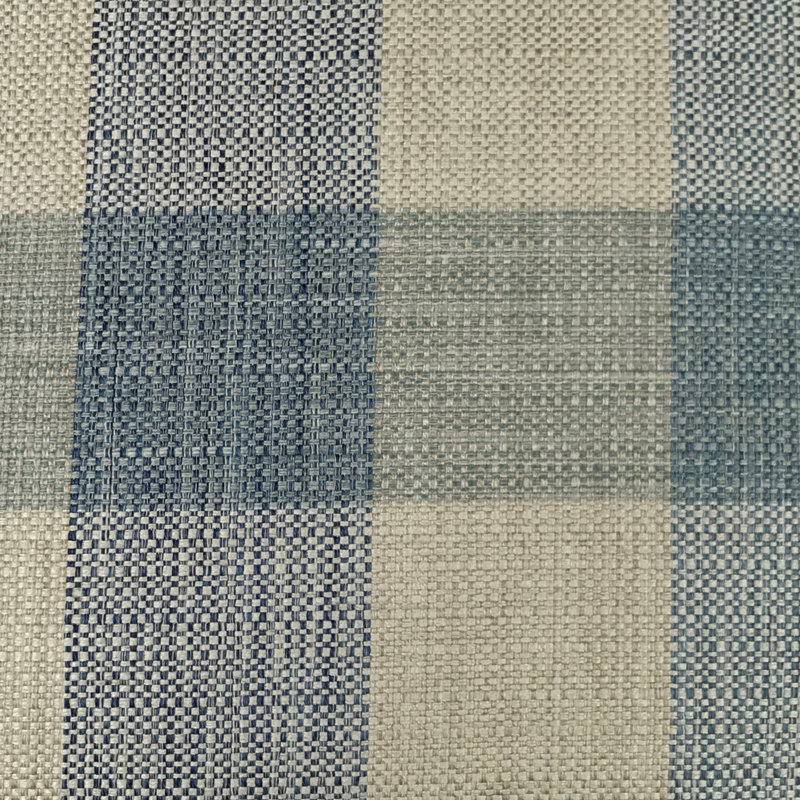 Coussin Collin, 18 po x 18 po, Bleu