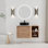 Meuble-lavabo simple 24 po avec lavabo et armoire latérale 24 po