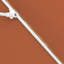 Parasol en fibre de verre 7,5 pi avec passe-partout blanc-454072594