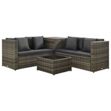 Dawuan 2 Seater Rattan Corner Sofa Set