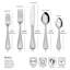 Mikasa Bravo 65-Piece 18/10 Stainless Steel Flatware Set, Service for 12