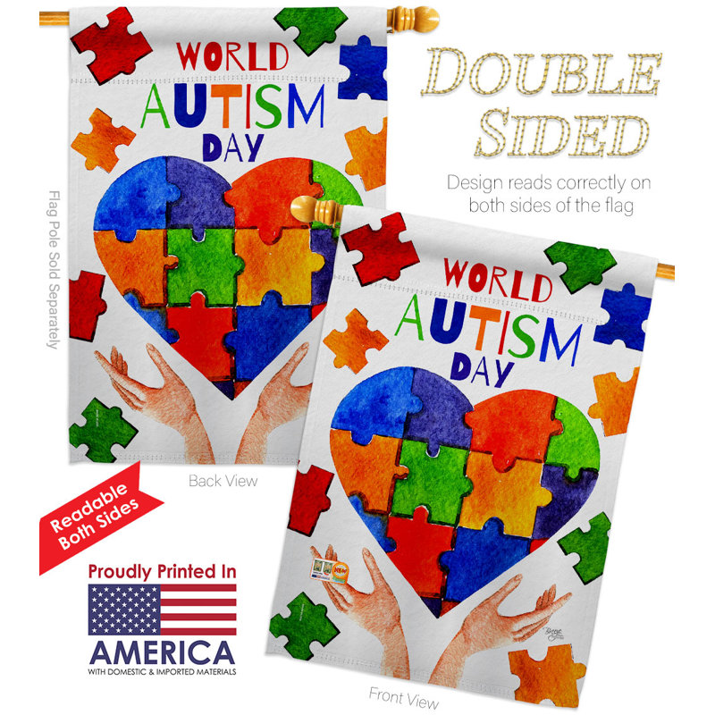 Double Sided 40'' H x 28'' W Polyester House Flag