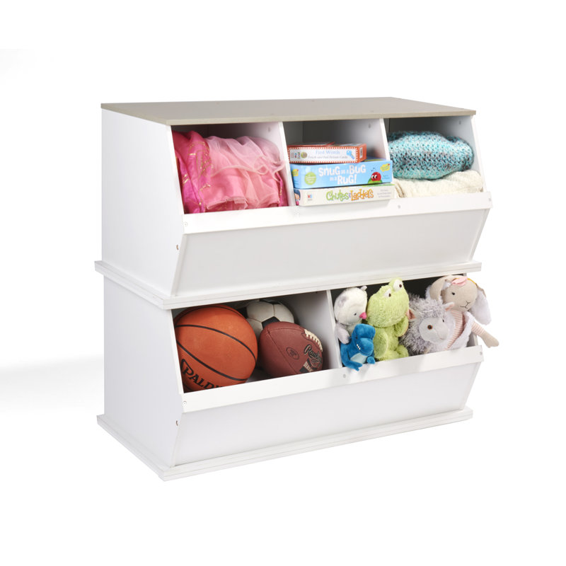 WFX Utility™ Toy Organizer, White/Gray Woodgrain