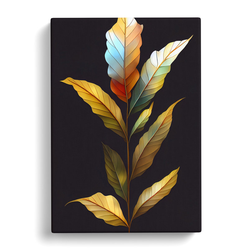 The Shimmering Leaves - Wrapped Canvas Print, 50cm H x 35cm W x 3cm D