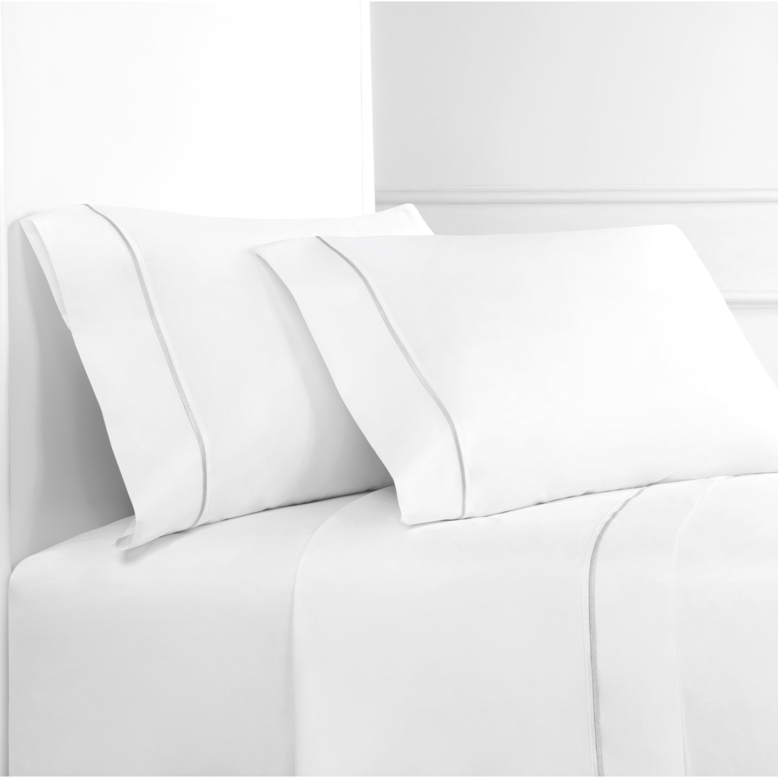 Benin Cotton Sheet Set, Queen, Gray